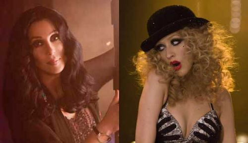Cher and Christina Aguilera star in Burlesque